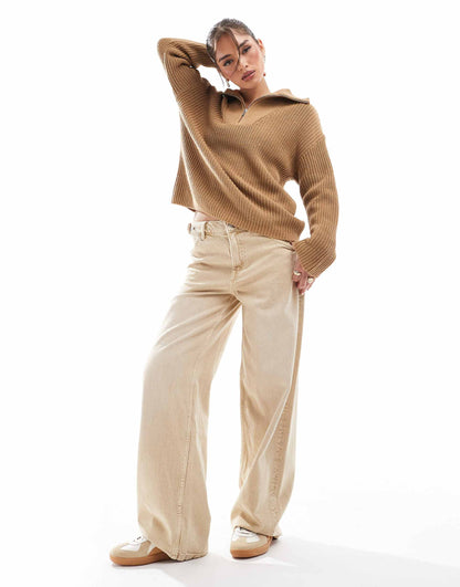 Femme Half Zip Jumper