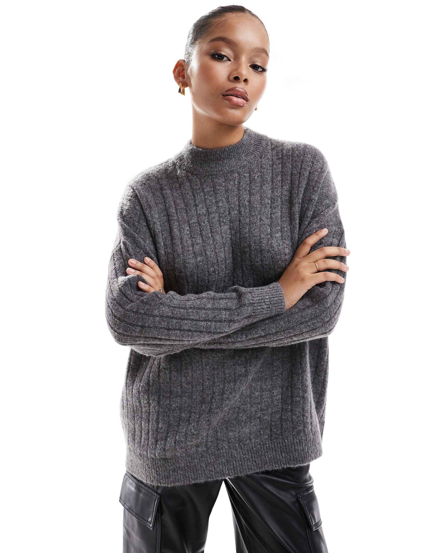 Femme Crew Neck Merino Wool Blend Jumper