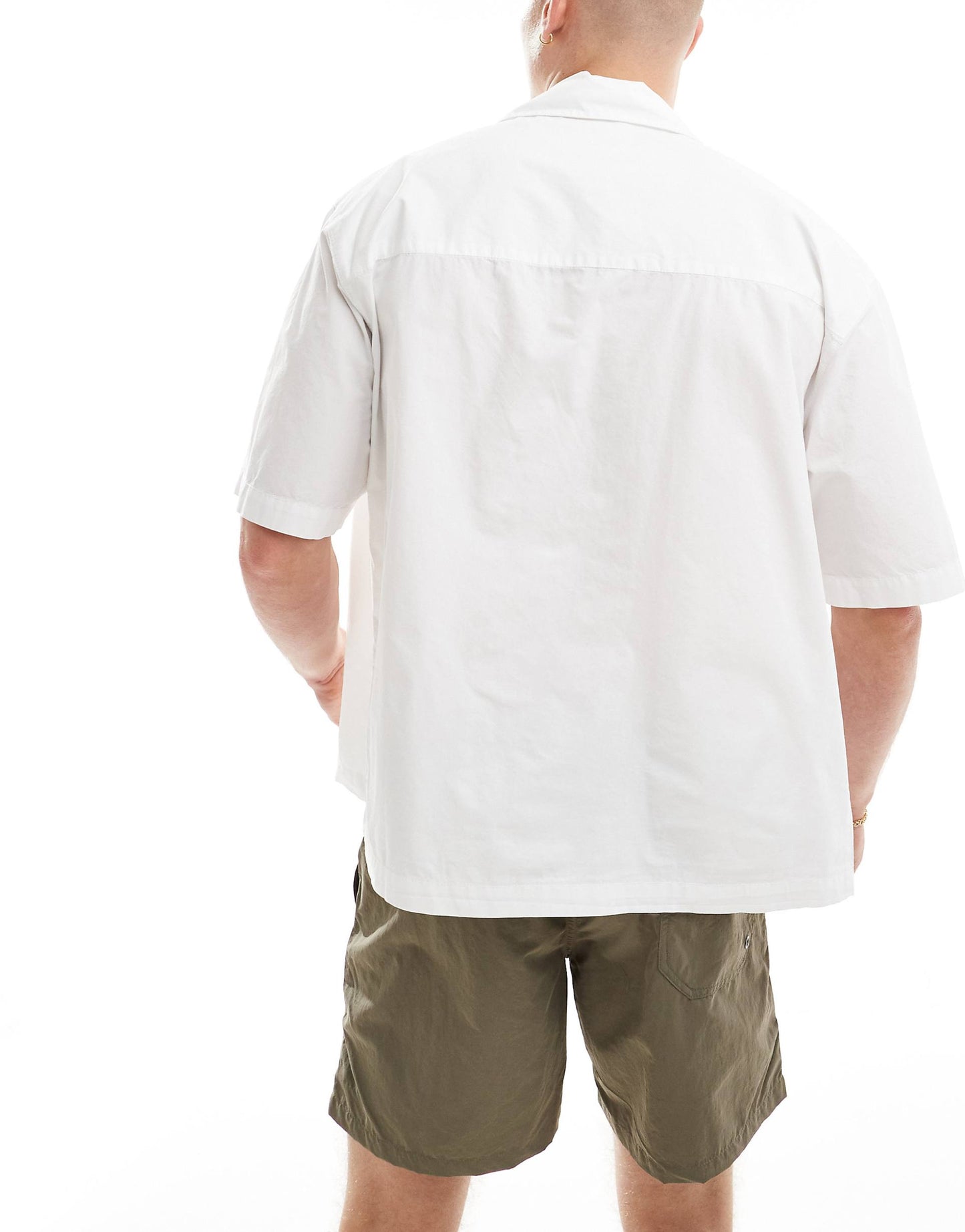Boxy Fit Revere Neck Shirt