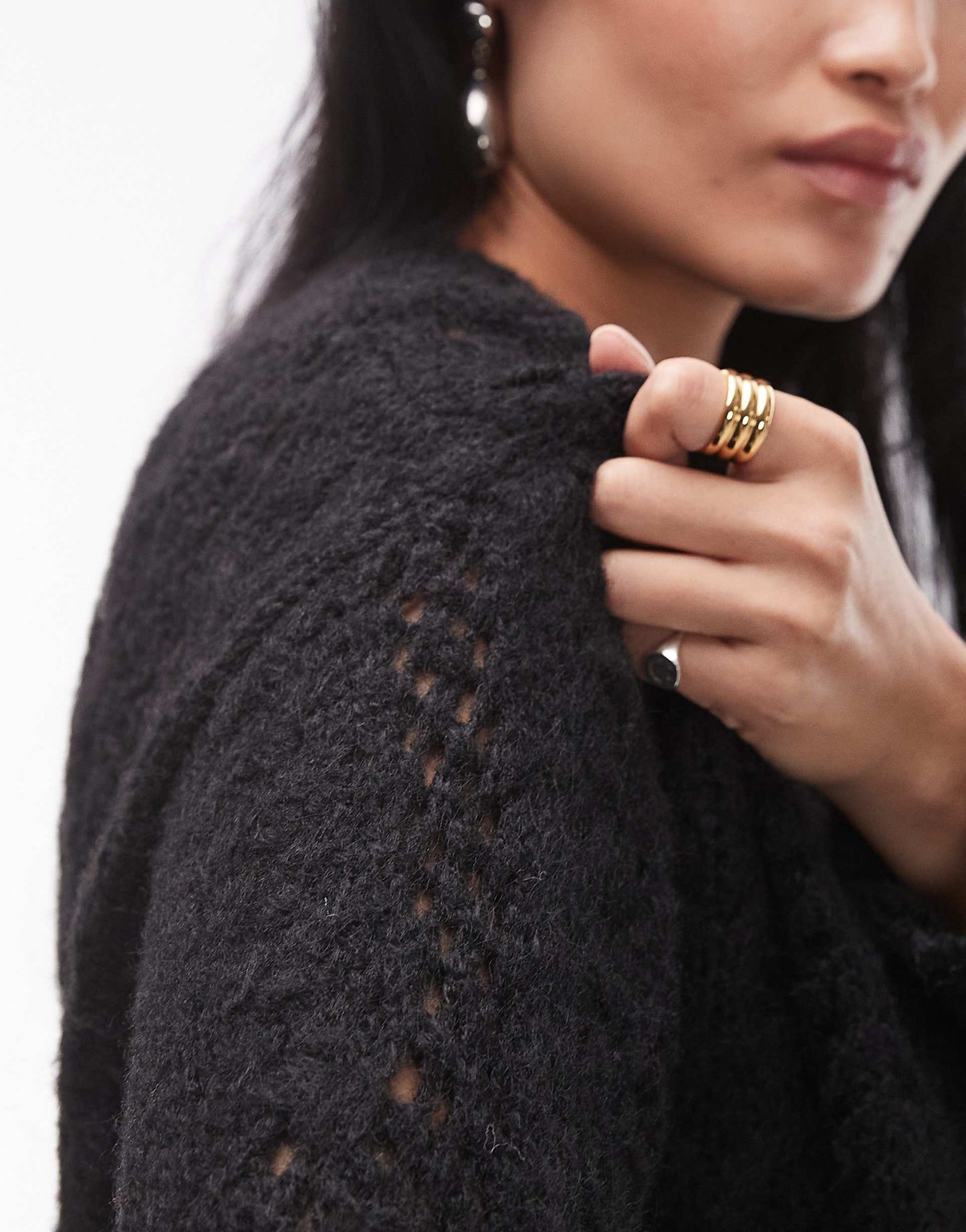 Knitted Lofty Cable Relaxed Jumper