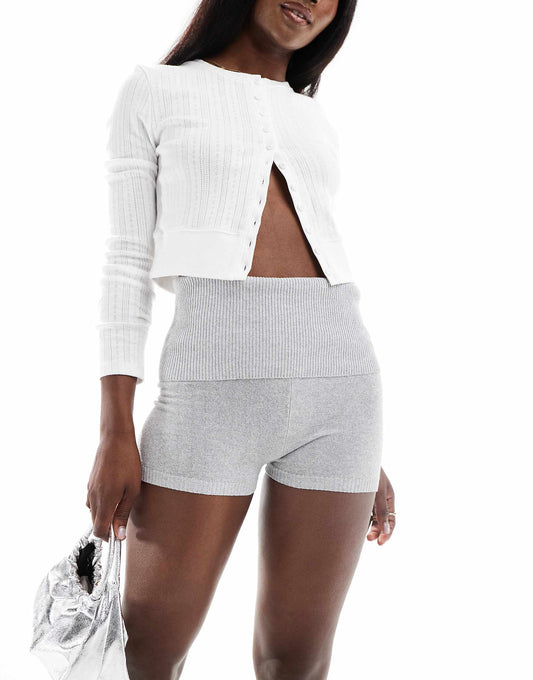 Str Fold Over Waist Short
