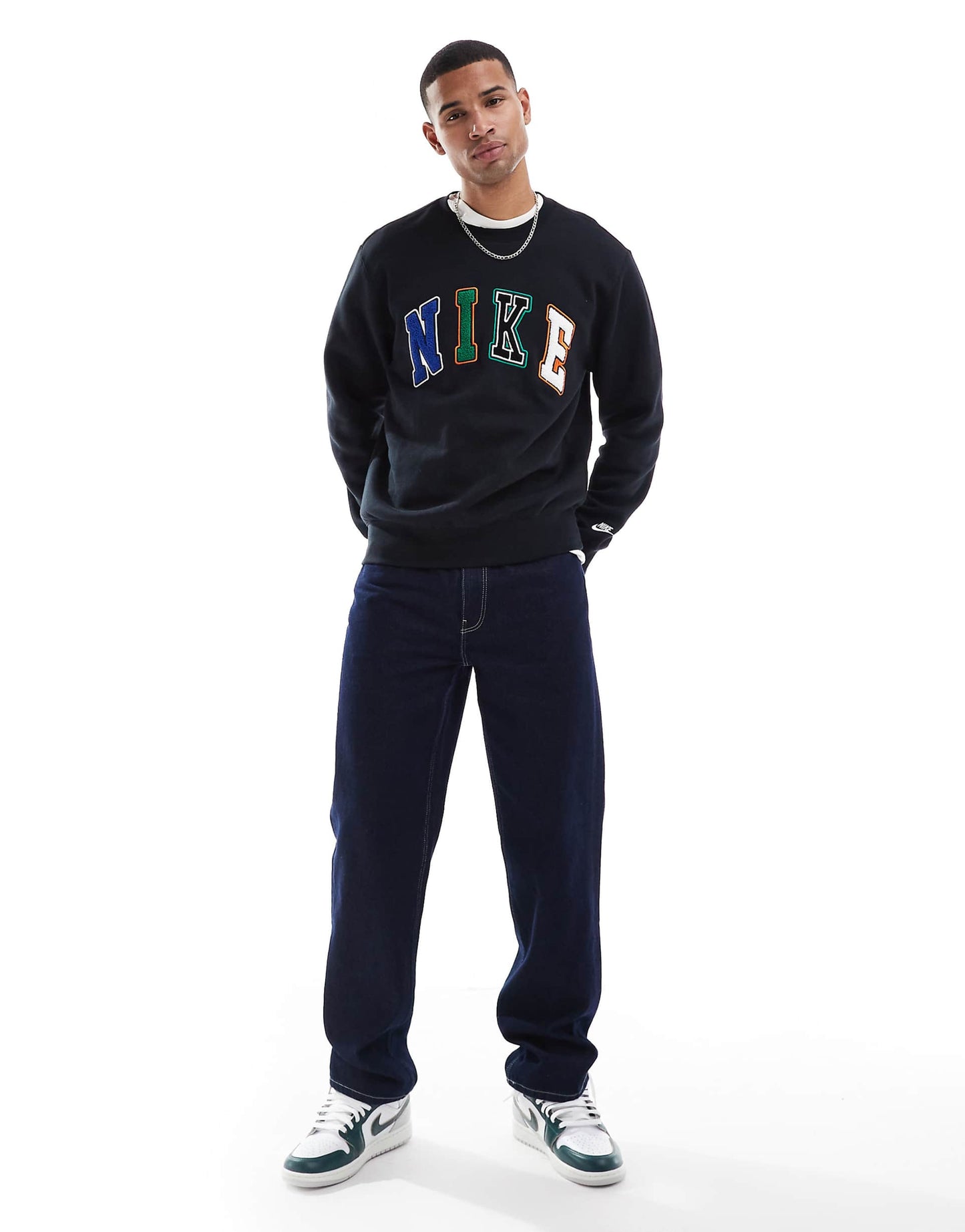 Club Letters Logo Crew Neck Sweatshirt