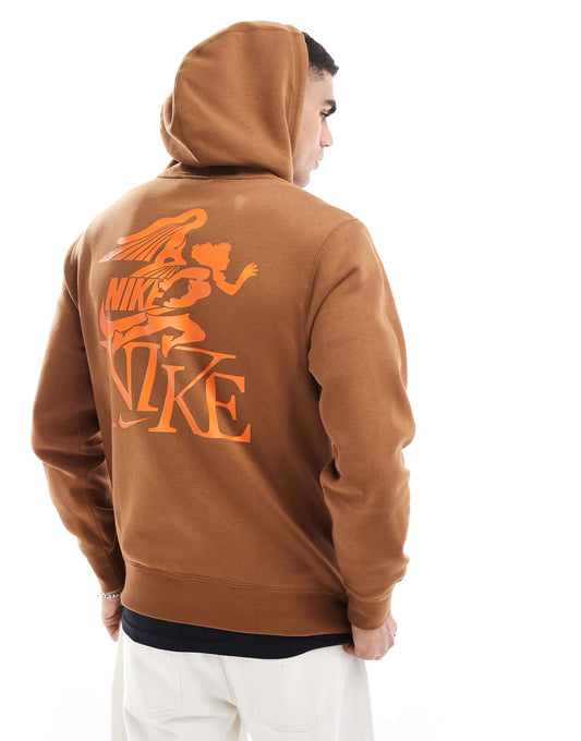 Club Hoodie With Victory Graphic