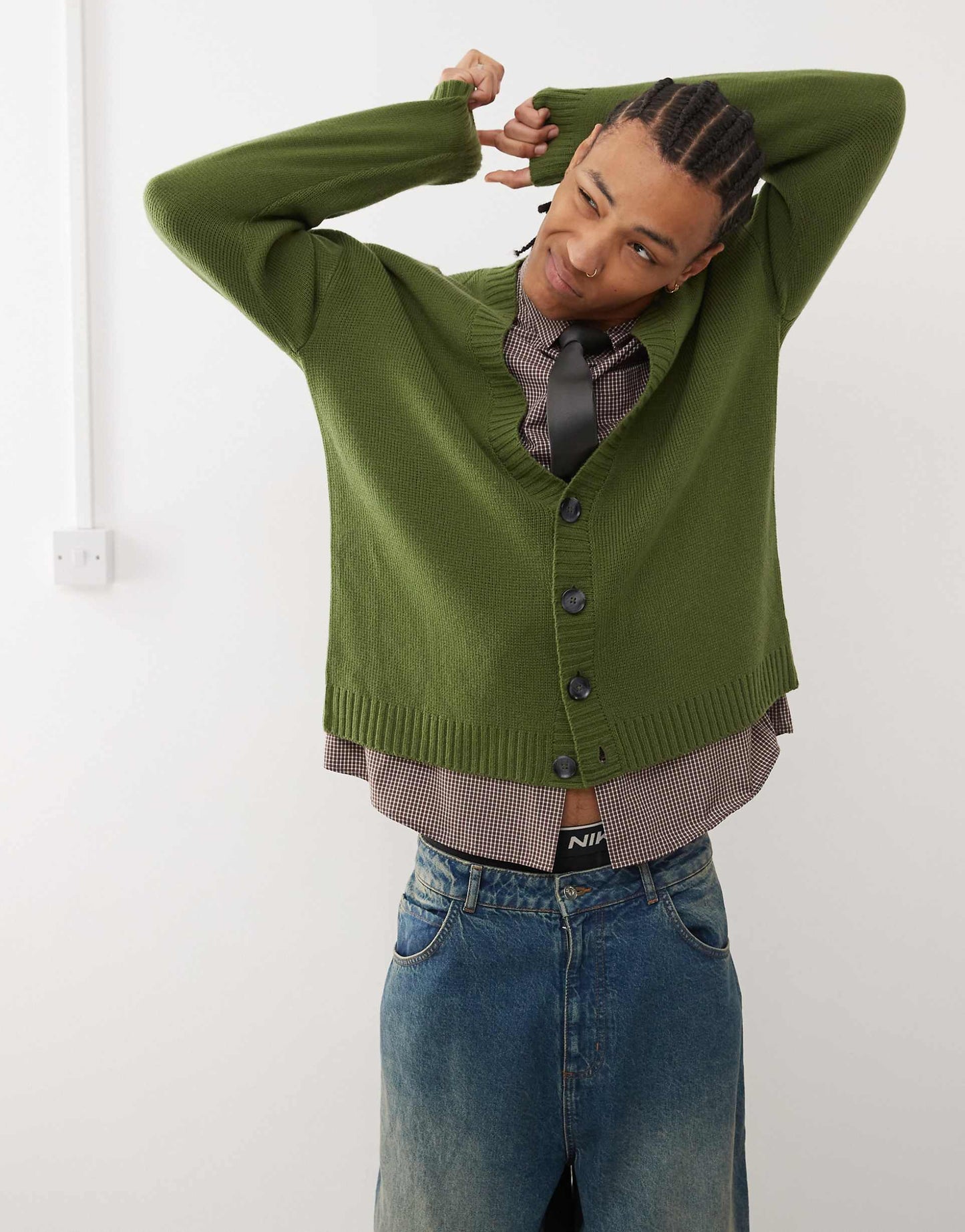 V-Neck Knitted Cardigan