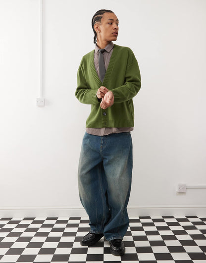 V-Neck Knitted Cardigan