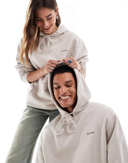 Unisex Hoodie With Logo Print