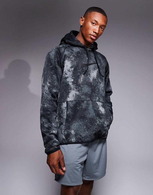 Training Camo Print Hoodie