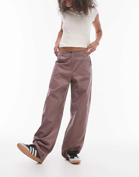 Relaxed Fit Tailored Corduroy Trousers