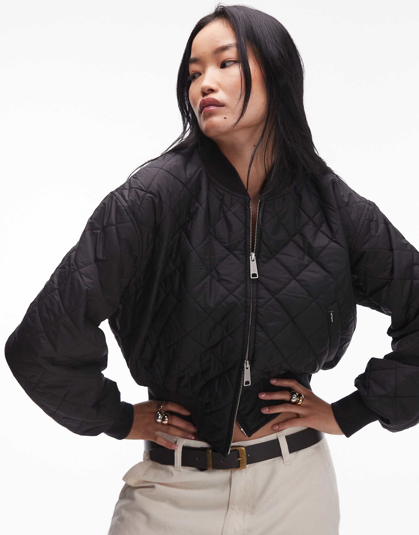 Selma Cropped Bomber Jacket