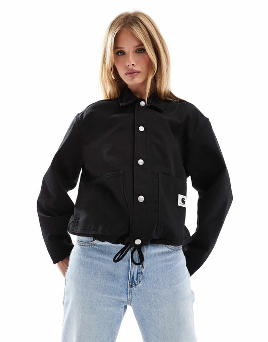 Simple Shirt Drawstring Jacket