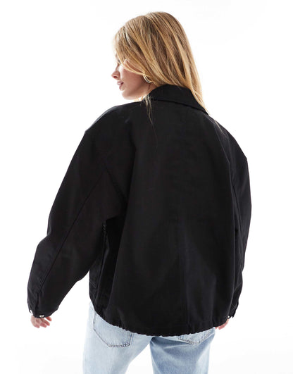 Simple Shirt Drawstring Jacket