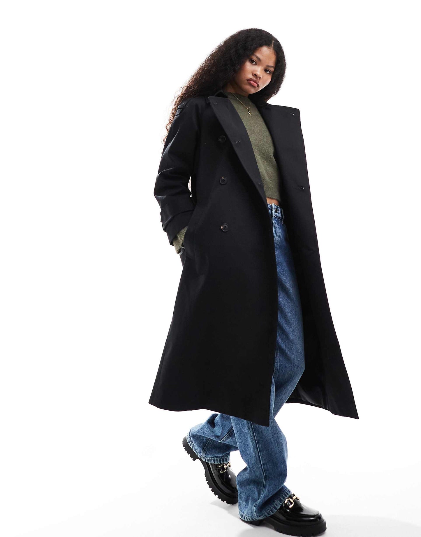 Petite Longline Trench Coat