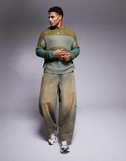 Relaxed Open Knit Jumper