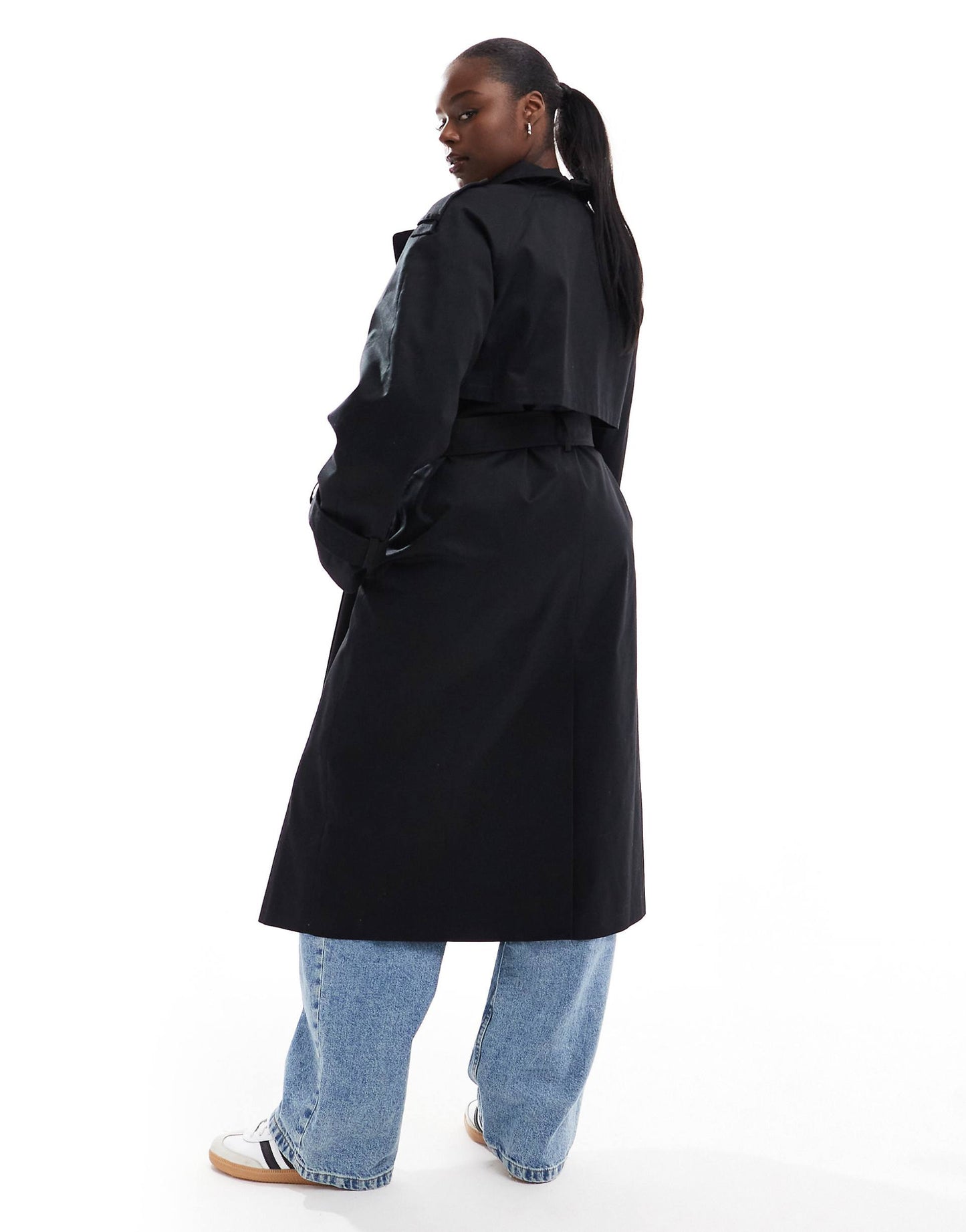 Curve Longline Trench Coat