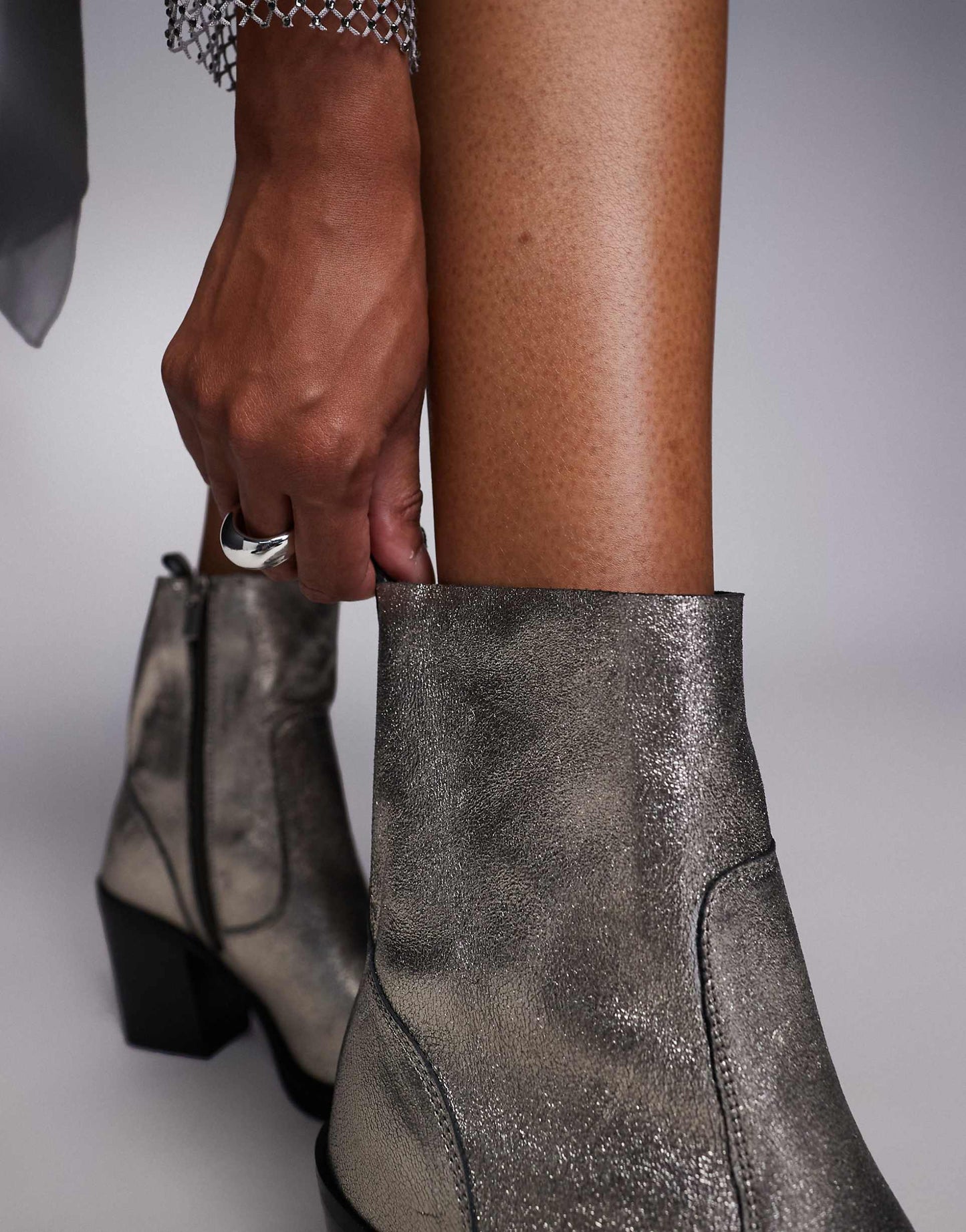 Leather Heeled Cowboy Boot