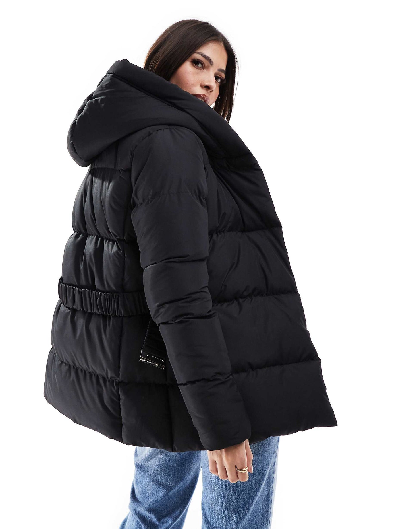 Side Fasten Hooded Puffer