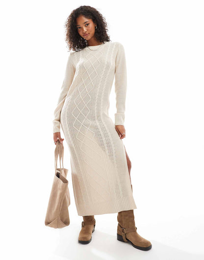 Cable Knit Maxi Dress