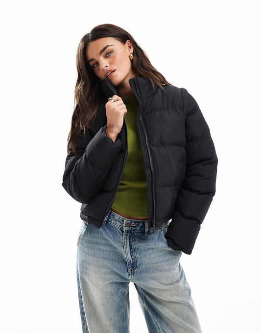 Short Zip Up Puffer