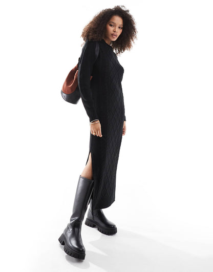 Cable Knit Maxi Dress