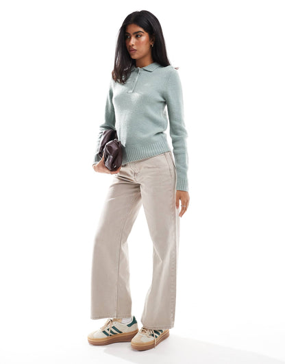 Button Up Collar Jumper