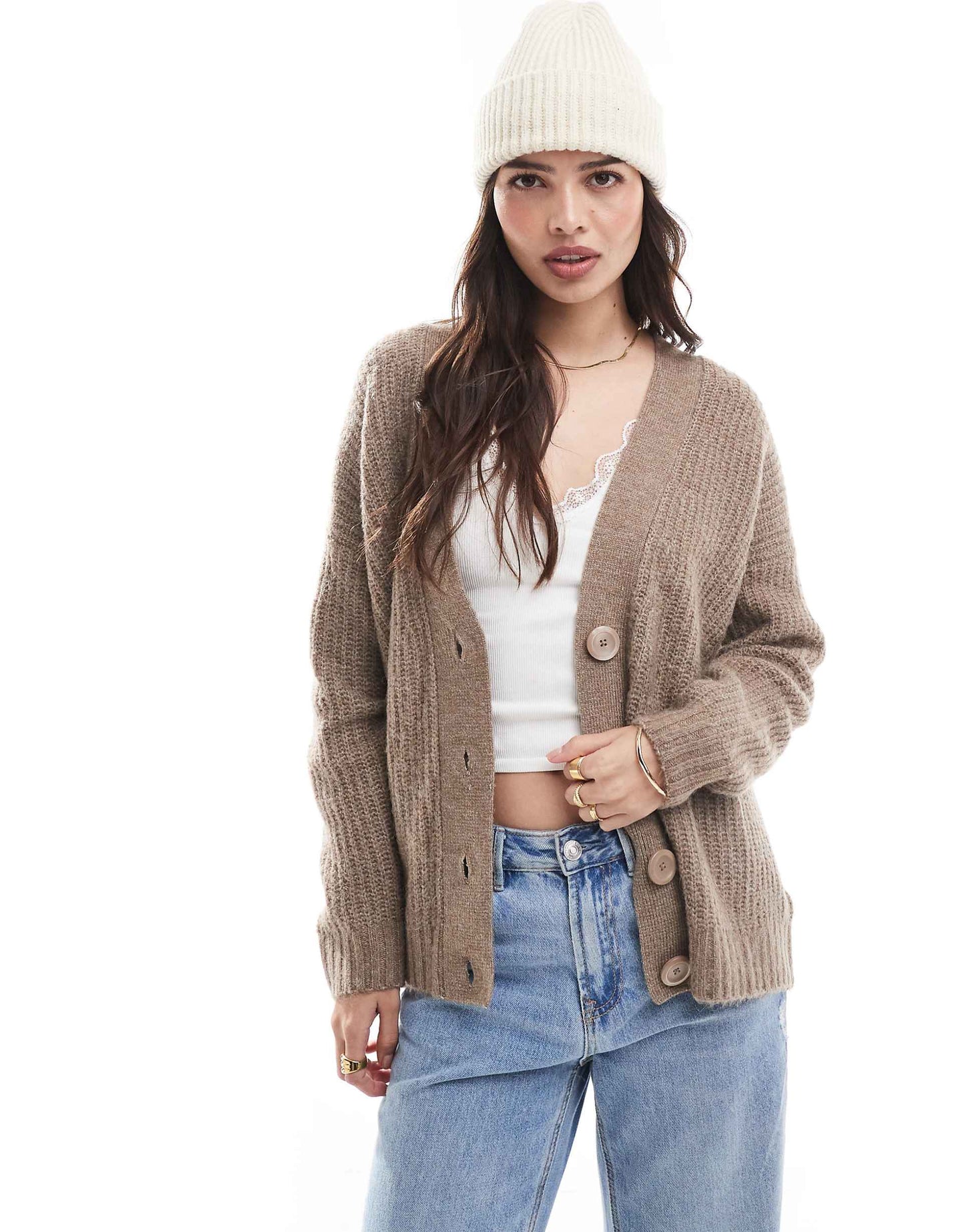 Ribbed Knit Cardigan
