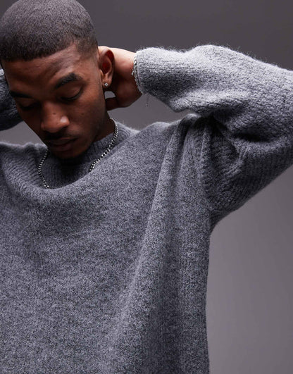 Relaxed Fit Brushed Jumper