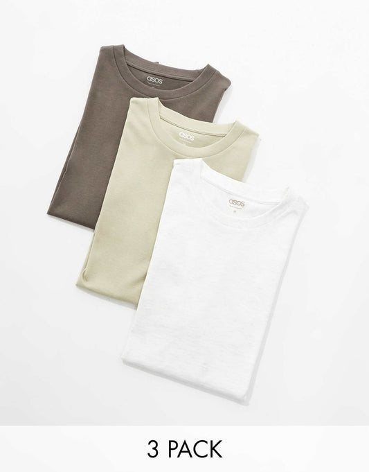 Essential 3 Pack Crew Neck T-Shirts