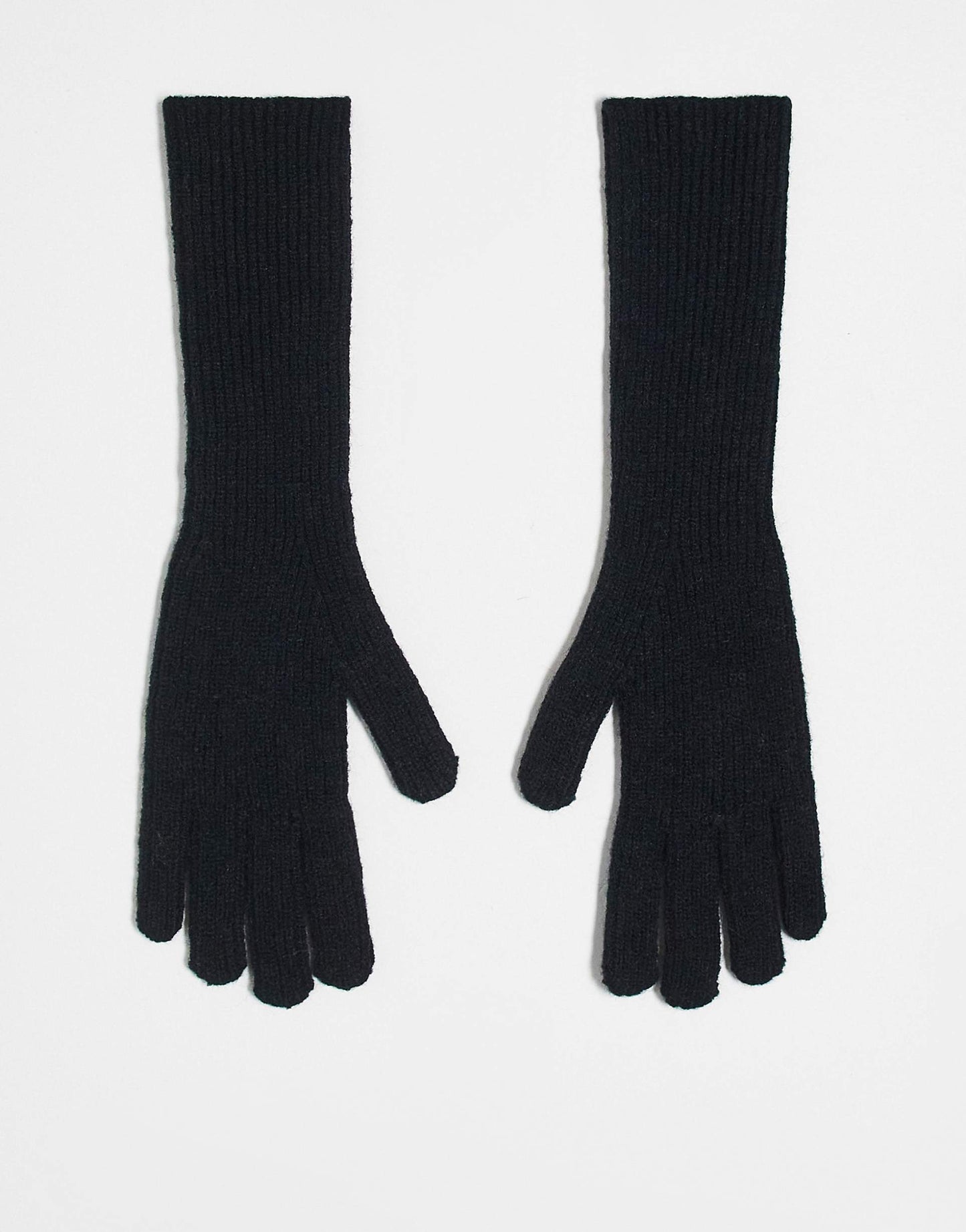 Gabriella Ribbed Long Gloves