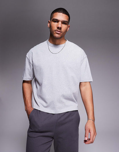 Essential Heavyweight Oversized Boxy T-Shirt 240Gsm