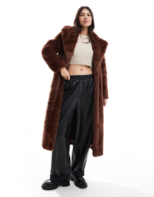 Faux Fur Maxi Coat