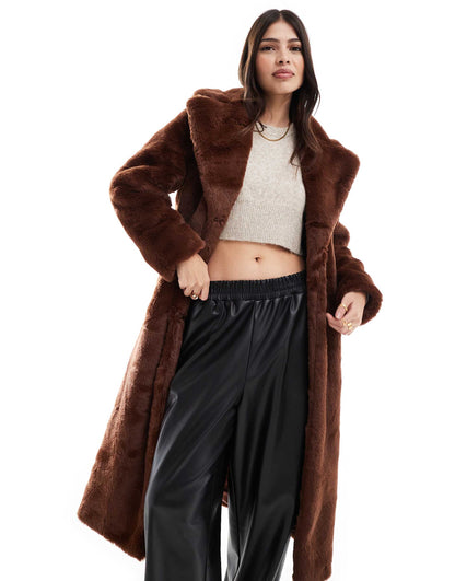 Faux Fur Maxi Coat