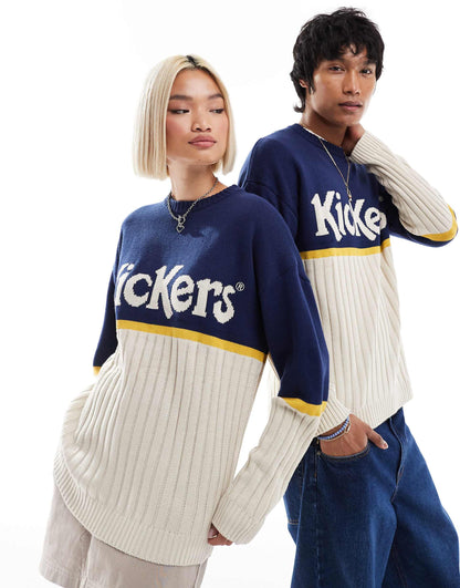 Unisex Classic Rib Knit Mix Jumper