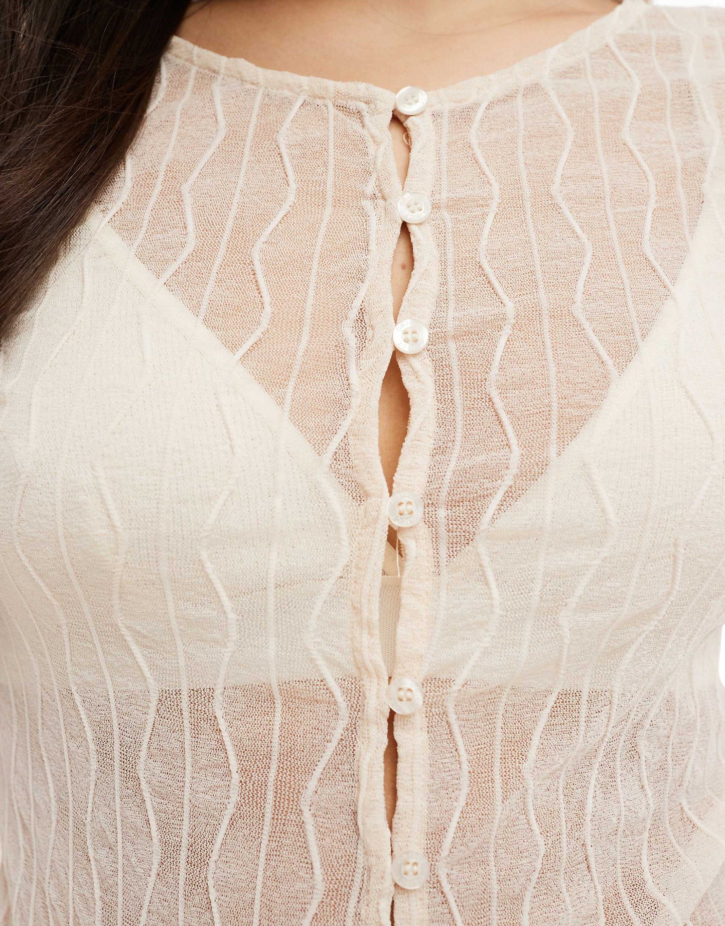 Lace Buttondown Cardigan