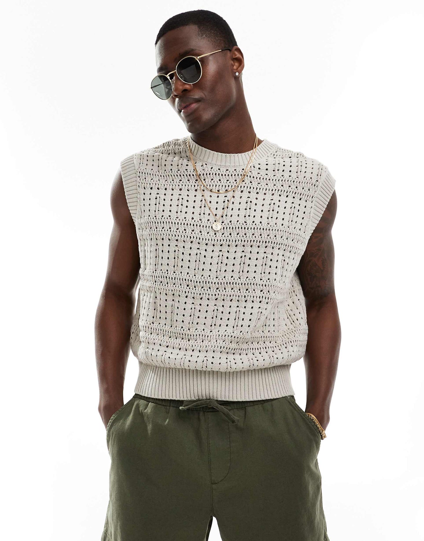 Knitted Weave Vest