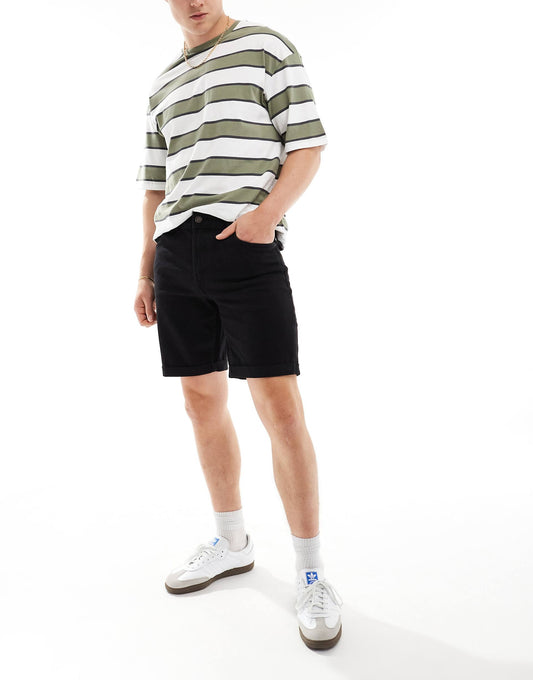 Roll Up Denim Short