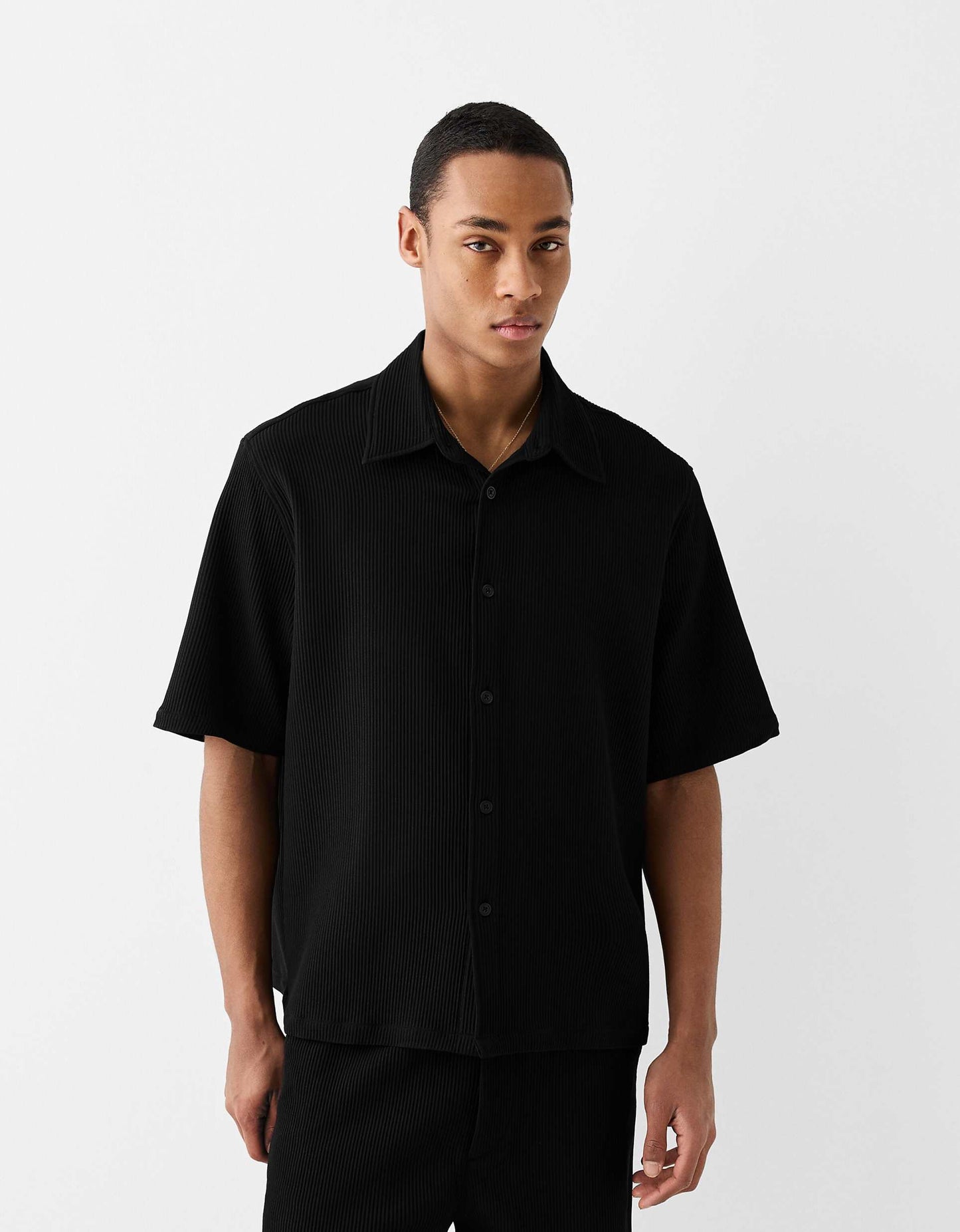 Plisse Shirt Co-Ord