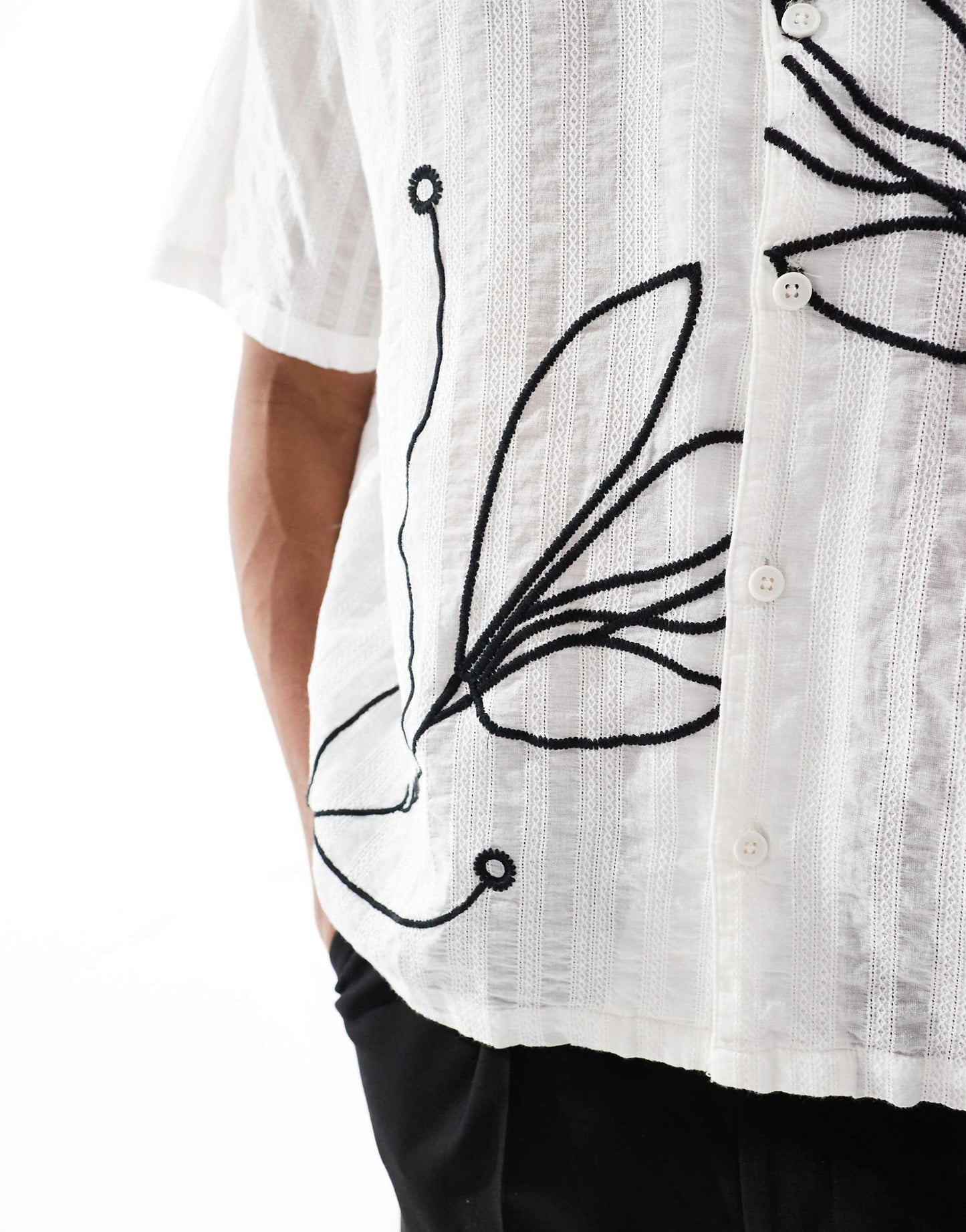 Floral Embroidered Shirt