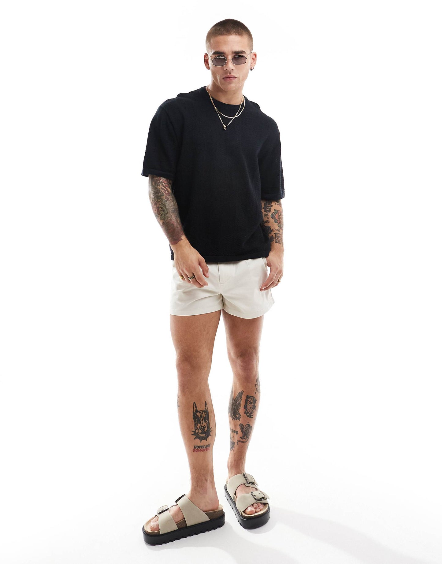 Textured Herringbone T-Shirt