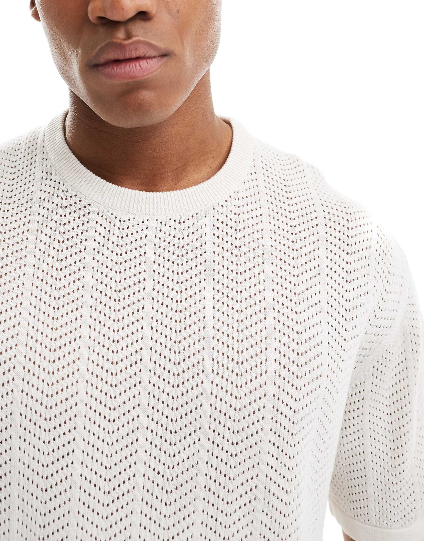 Textured Herringbone T-Shirt