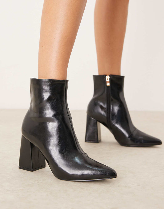 Tetlee Block Heel Ankle Boots