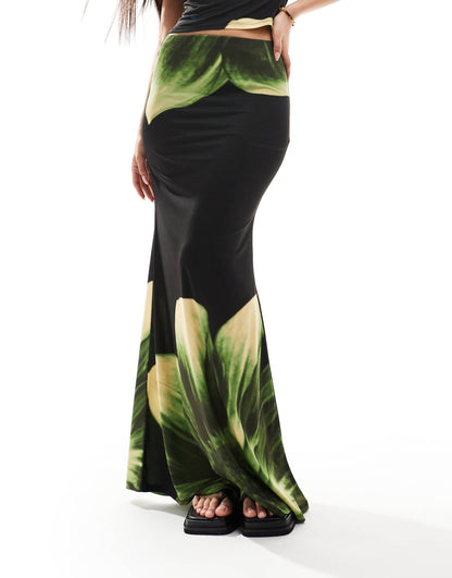 Co-Ord Fishtail Maxi Skirt