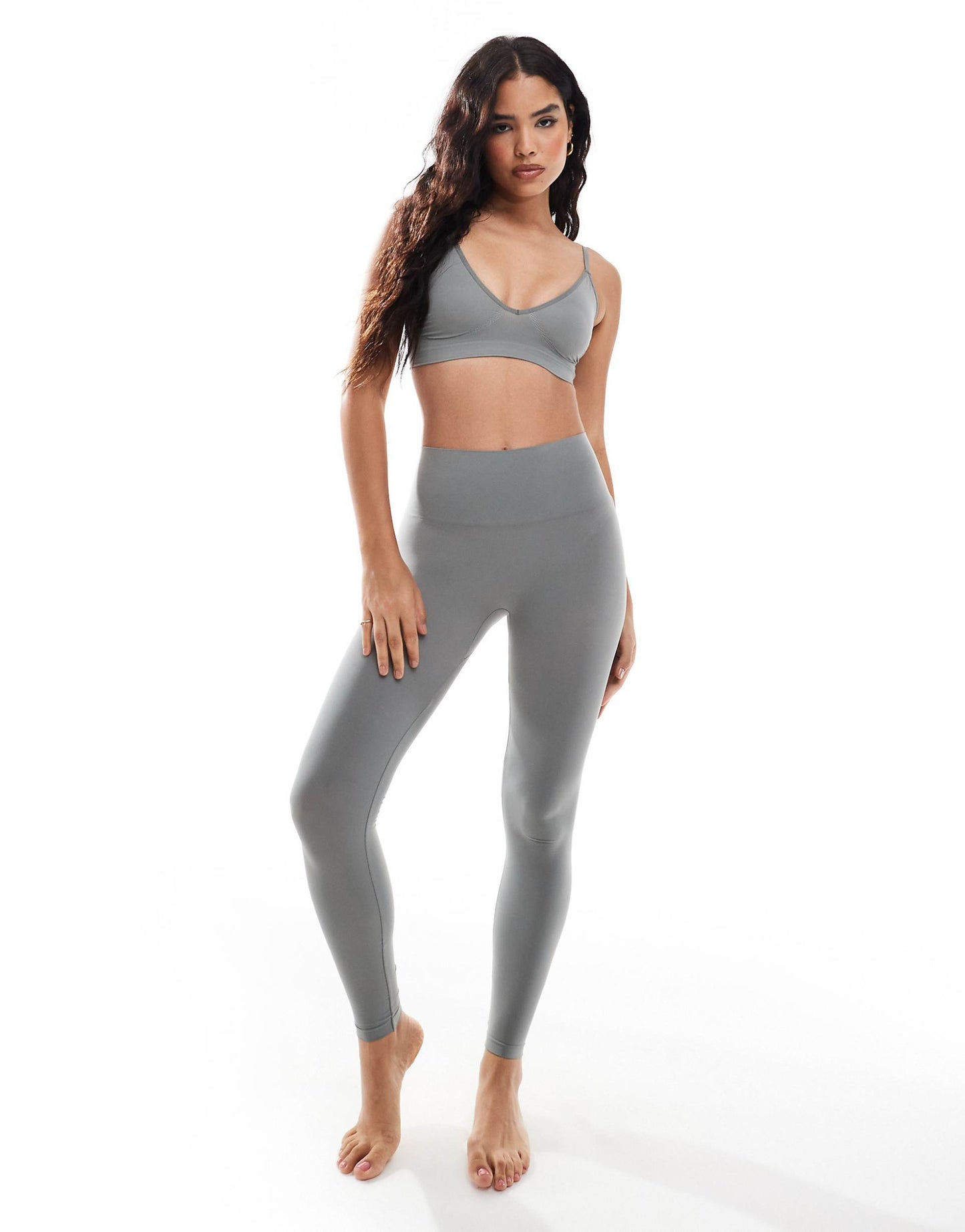 Seamless Deep V Bra Top Co-Ord