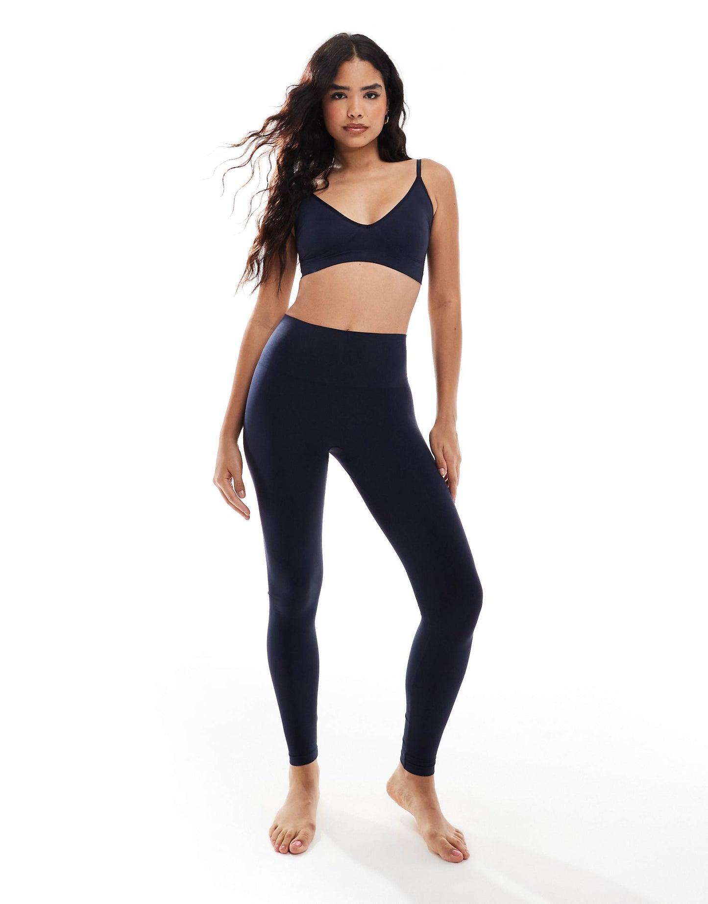 Seamless Deep V Bra Top Co-Ord