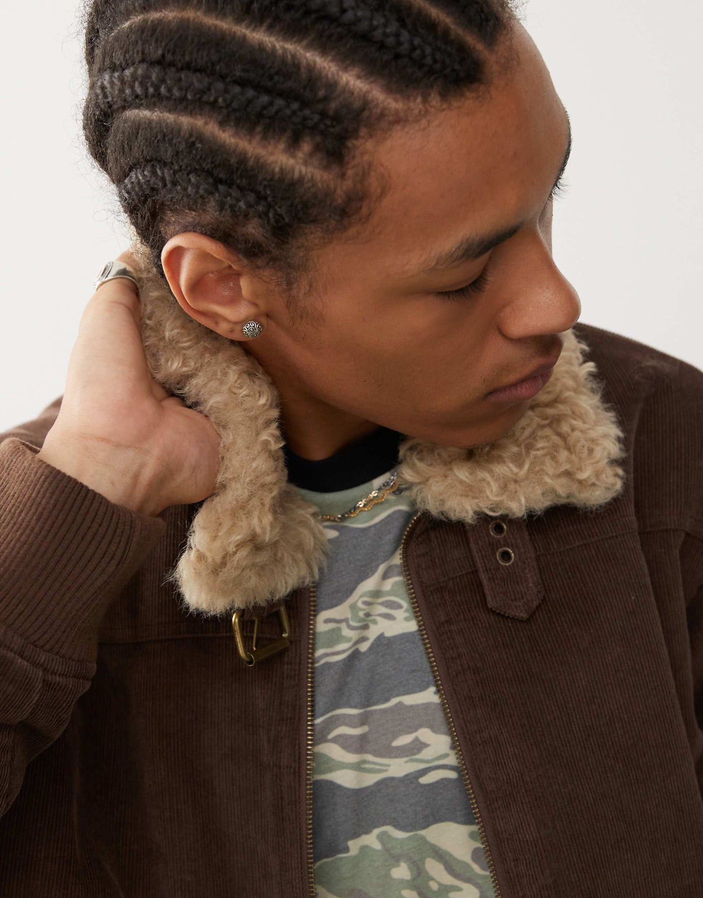 Cord Aviator Bomber Jacket