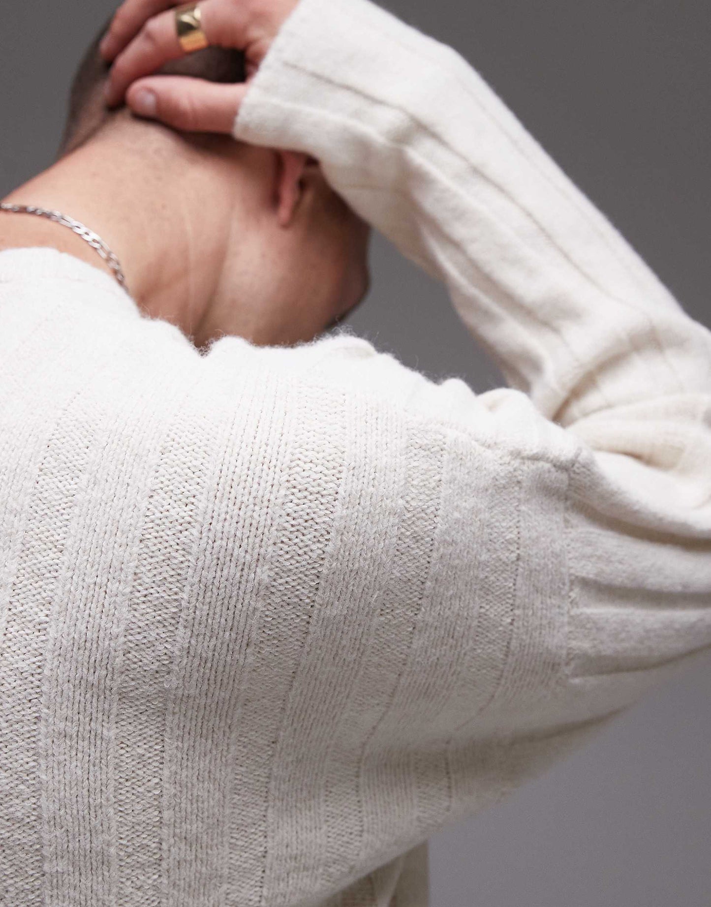 Relaxed Fit Rib Jumper