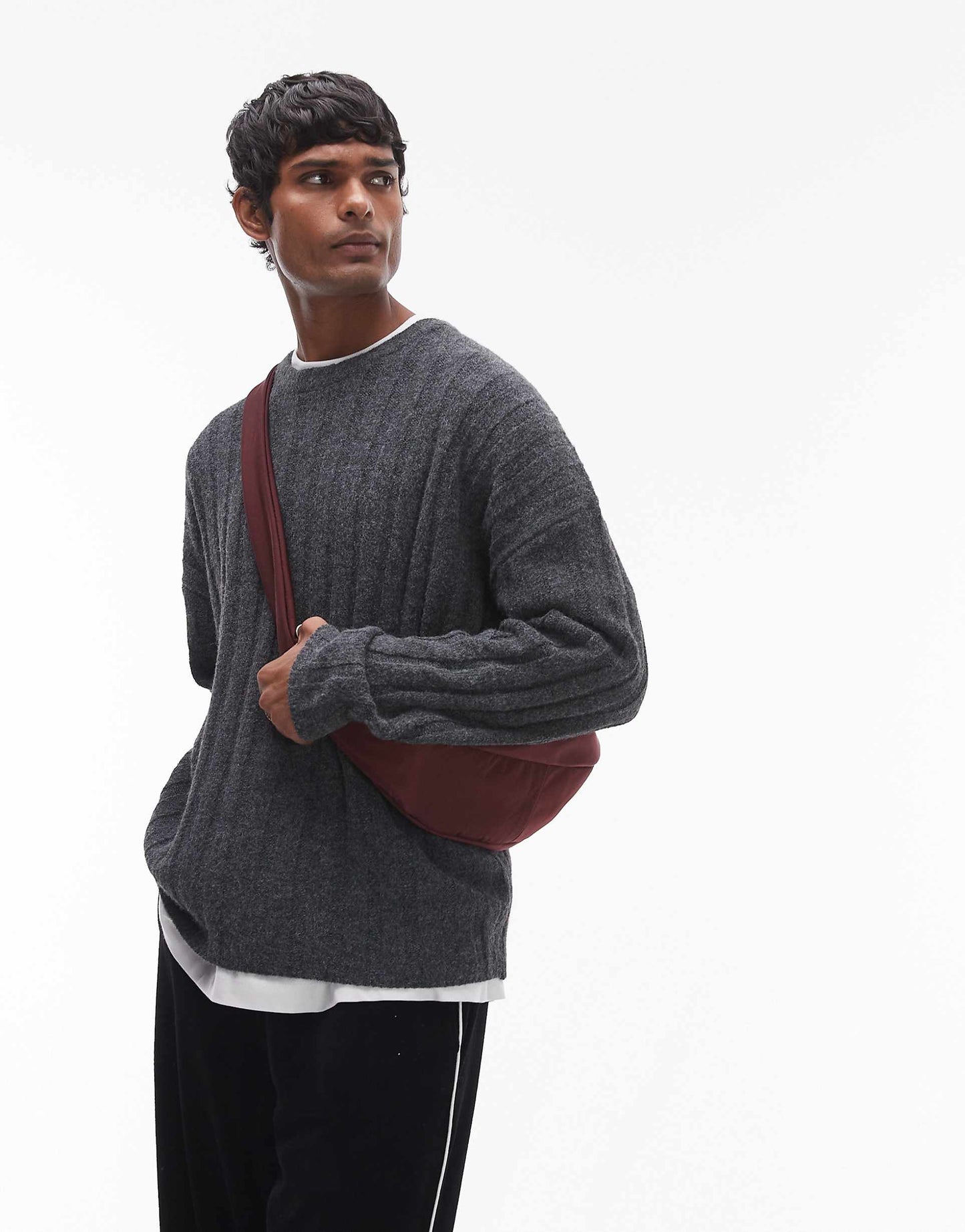 Relaxed Fit Rib Jumper