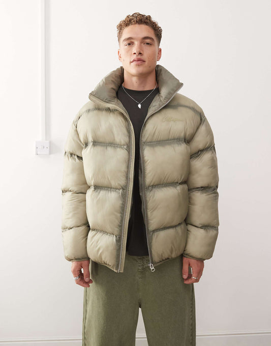 Washed Puffer Jacket