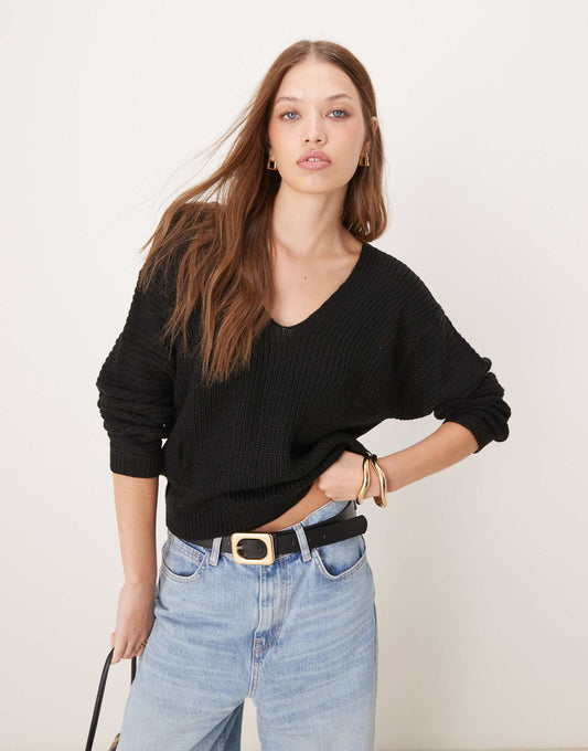 Reversible Rib Knitted Jumper