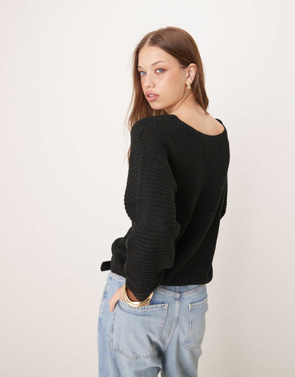 Reversible Rib Knitted Jumper