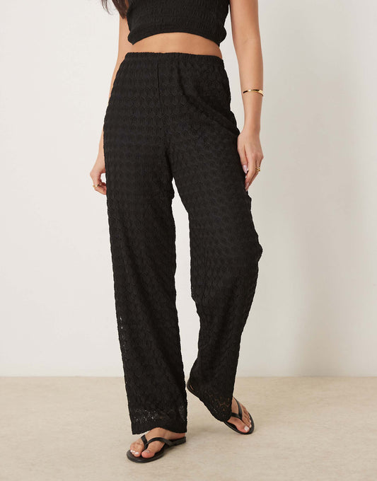 Loose Textured Trousers